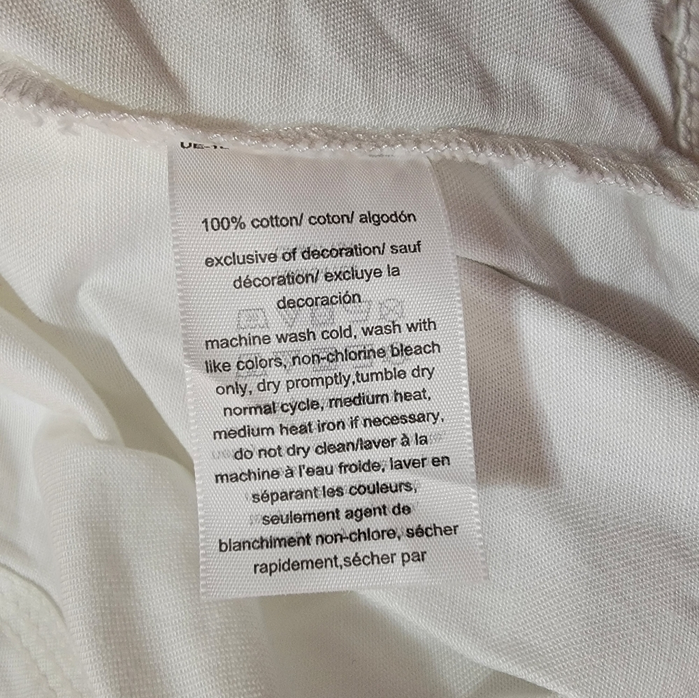 Tommy Hilfiger White Trucker Denim Jean Jacket Women's Size Medium - Picture 9 of 12